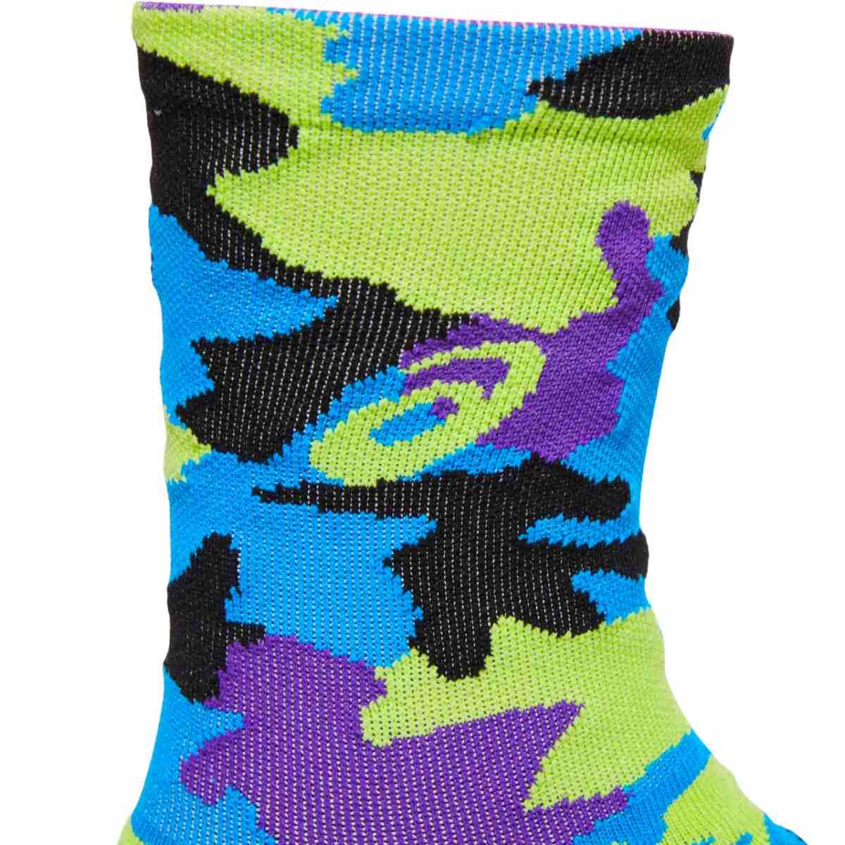 Calze Corte Running Color Camo - Hazard Green