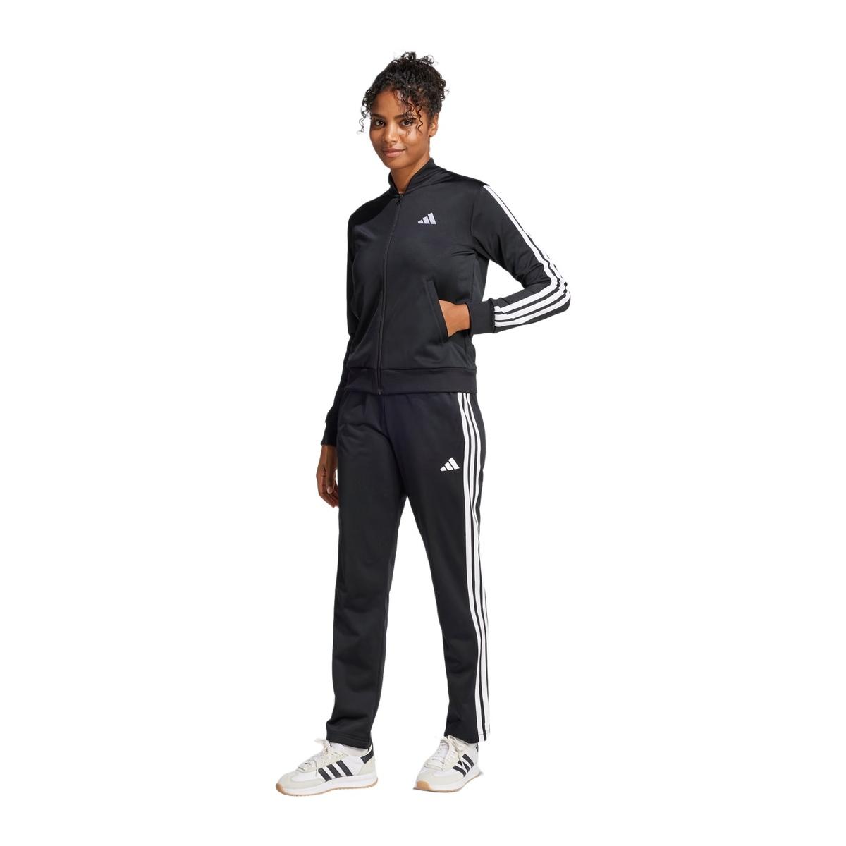 Adidas W ESS 3S TS Black Tuta Fitness Donna Nera