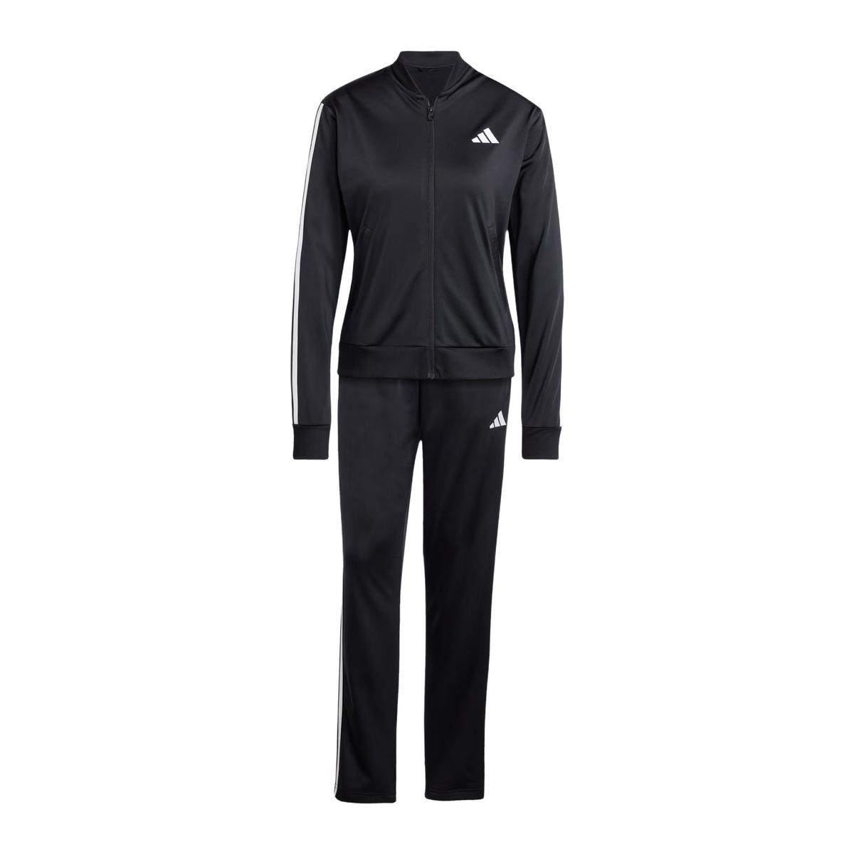 Adidas W ESS 3S TS Black Tuta Fitness Donna Nera