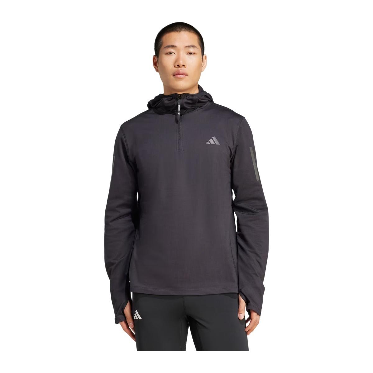 Adidas Otr B Win Hz Felpa con Cappuccio Uomo Fitness e Training Nero