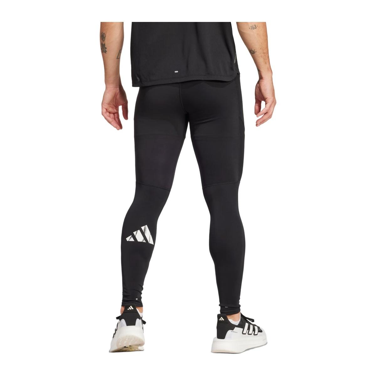 Adidas Run It Tight Pantaloni Leggings Running Uomo Neri