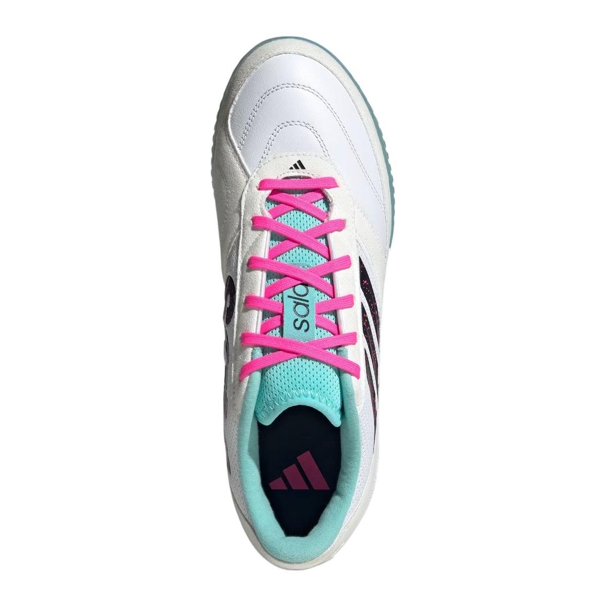 Adidas Top Sala Competition II Scarpe Calcetto Uomo Bianco/Azzurro/Fluo