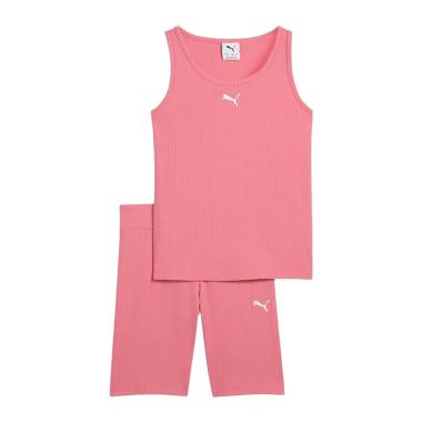 Puma Ess Elevated Rib Tank e Short Set Completo Bambini