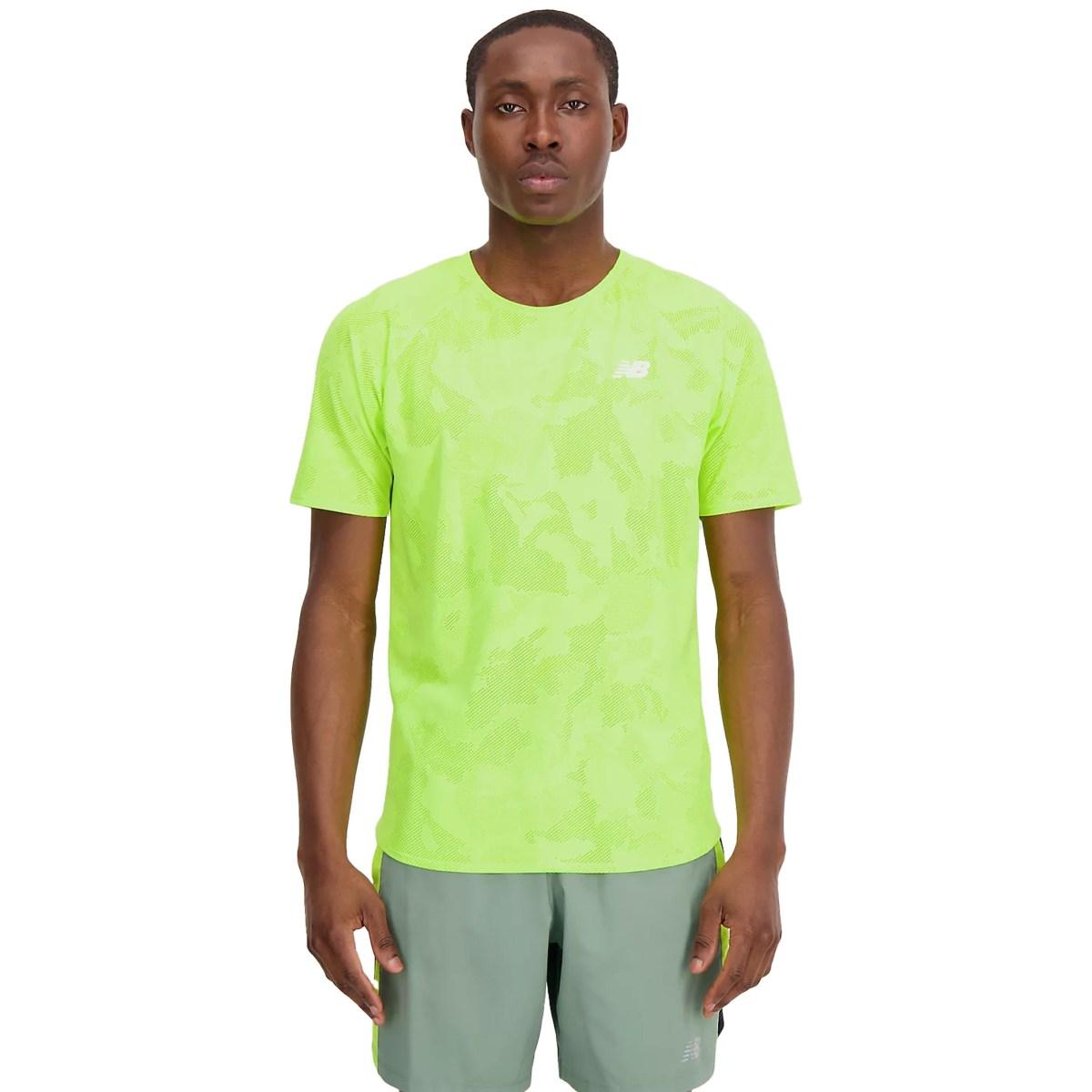 T shirt running uomo speed jacquard sleeve
