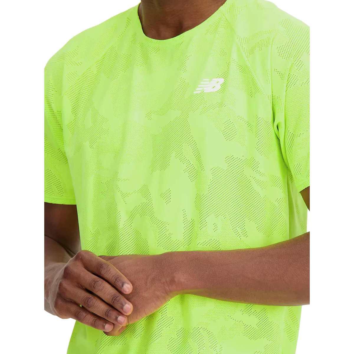 T shirt running uomo speed jacquard sleeve