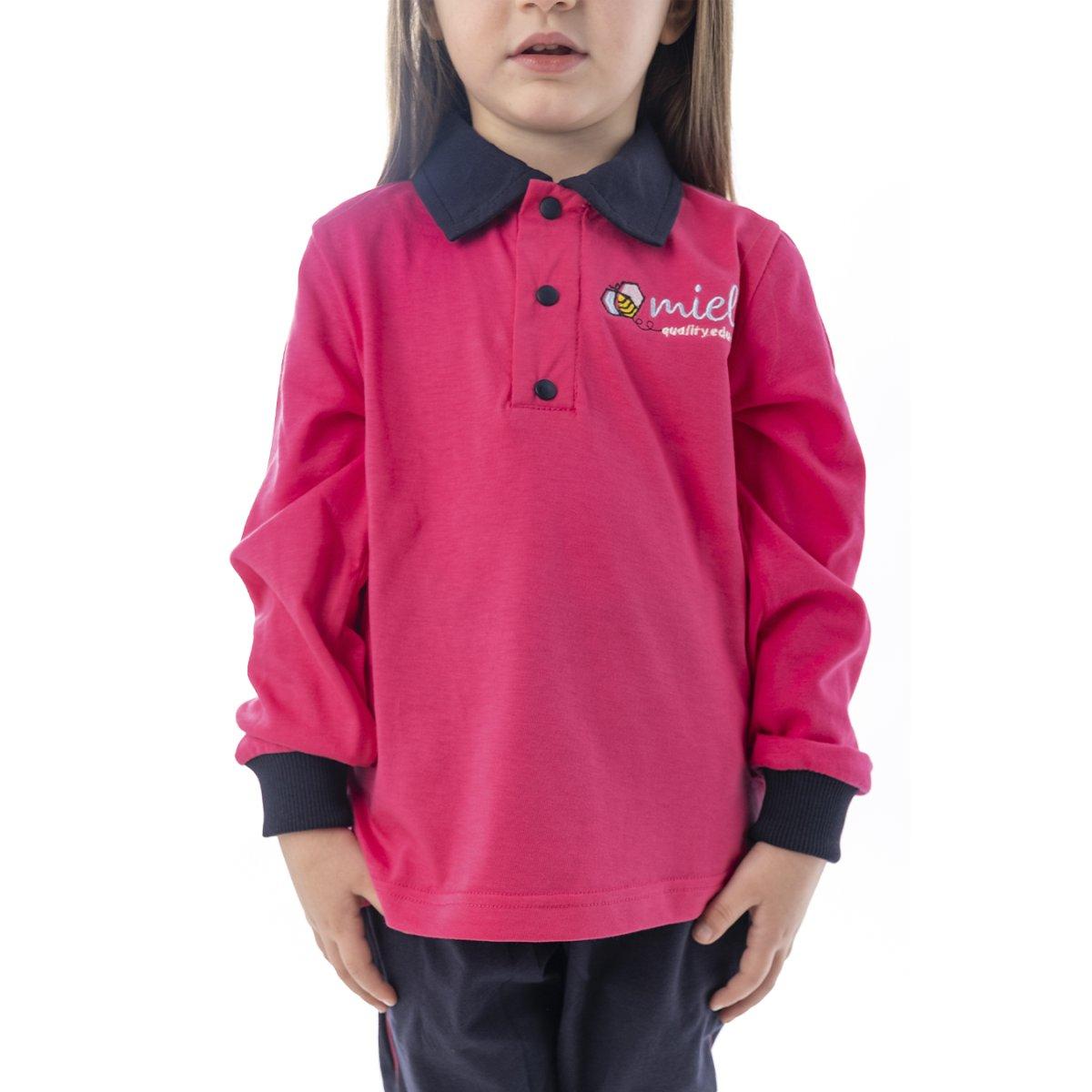 Polo maniche lunghe miele infanzia
