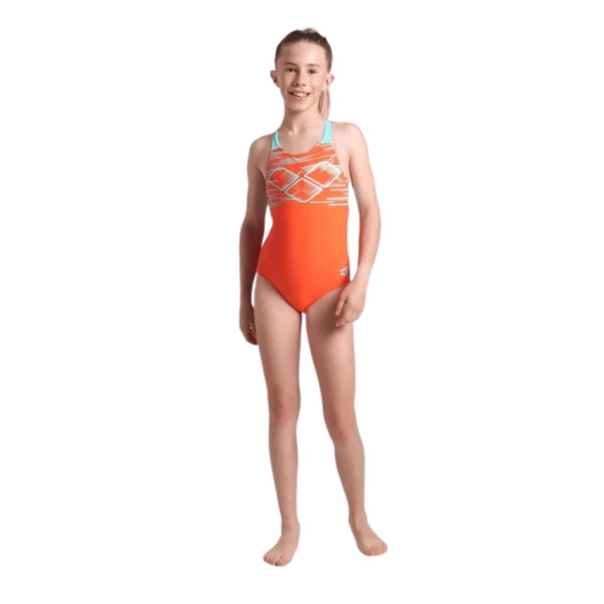 Arena Costume Bambina Pastime Swuimsuit Back